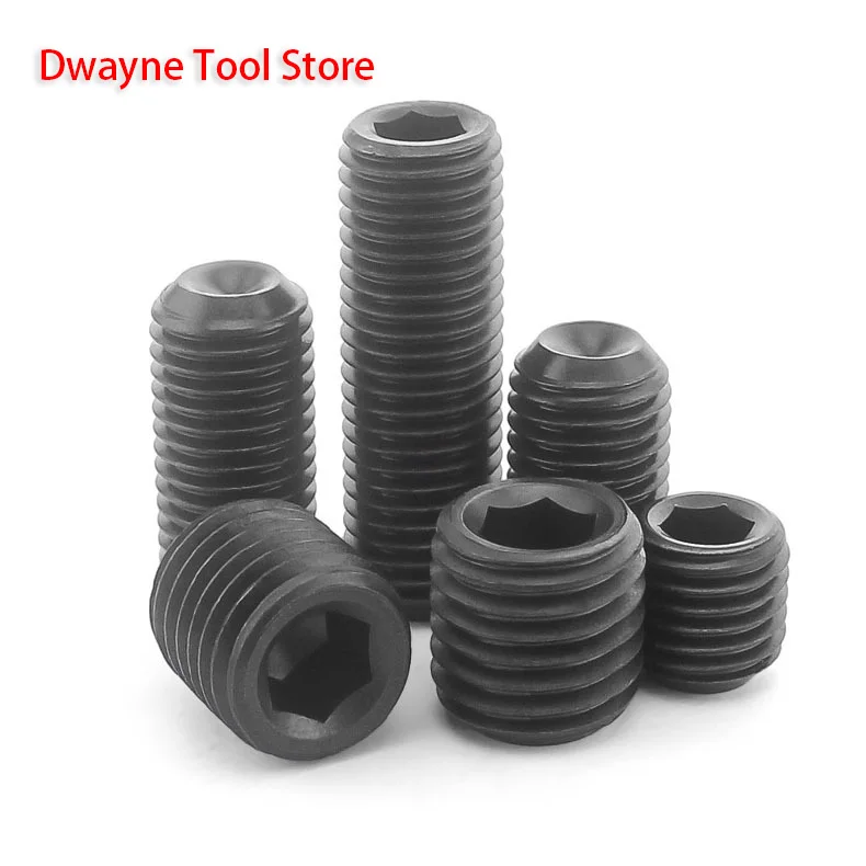 

Factory Wholesale 12.9 Level Setting Screw Concave End Machine Screw Hexagonal Machine Top Wire Headless Screw M6-M12 [10PCS]