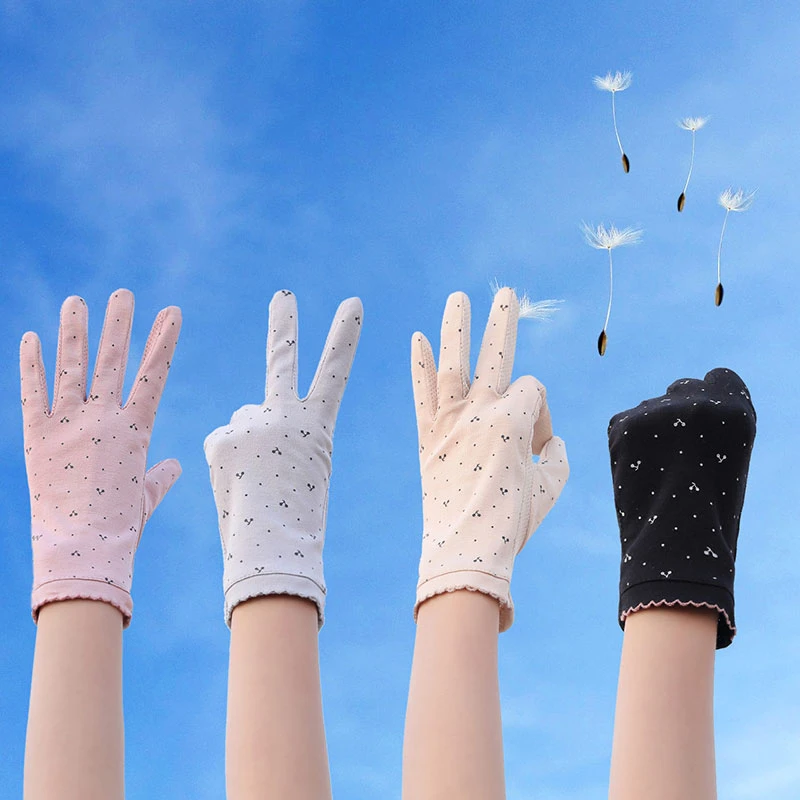 

Anti-slip Breathable Gloves Cotton Cycling Driving Gloves Fingerless Gloves Spring Summer Stretch Sunscreen Half Finger