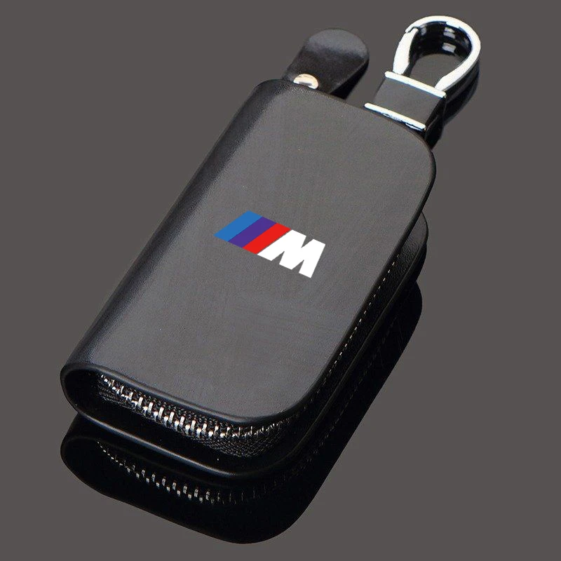 

1pcs Car key case Leather Key wallet cover Auto Accessories For BMW M E32 E34 E36 E38 E39 E46 E60 E66 E90 M3 M5