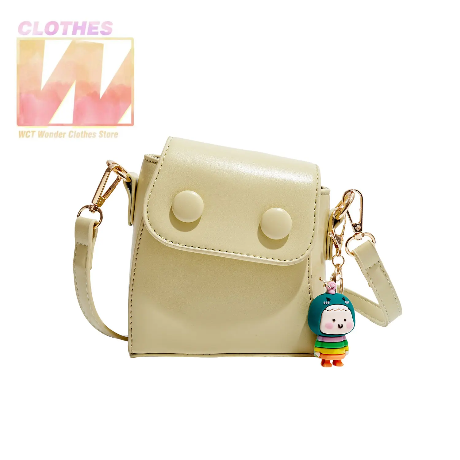 2023 New Trend Small PU Leather Mini Bags for Women Phone Bag Solid Color Designer Handbags Purse Portable Simple Shoulder Bag