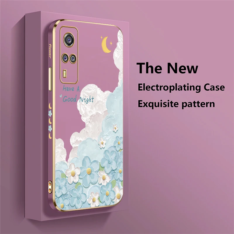 Чехол для телефона Vivo Y30 Y30i Y30G Y31 Y33 Y33S Y33T Y35 Y36 Y50 Y51A Y53S Y55 Y66 Y67 Y70 2020 Силиконовый чехол