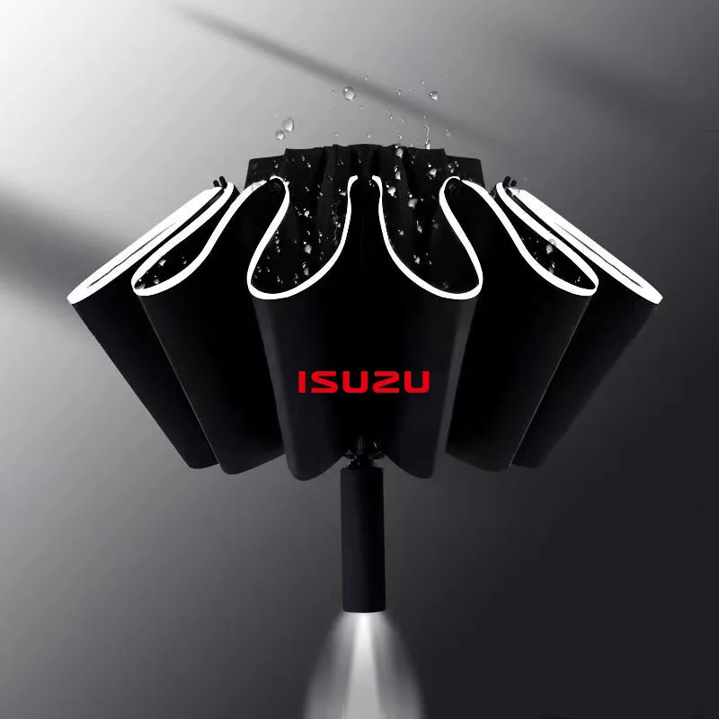 Автоматический зонт со светоотражающей полосой Зонт от дождя и ветра для Isuzu