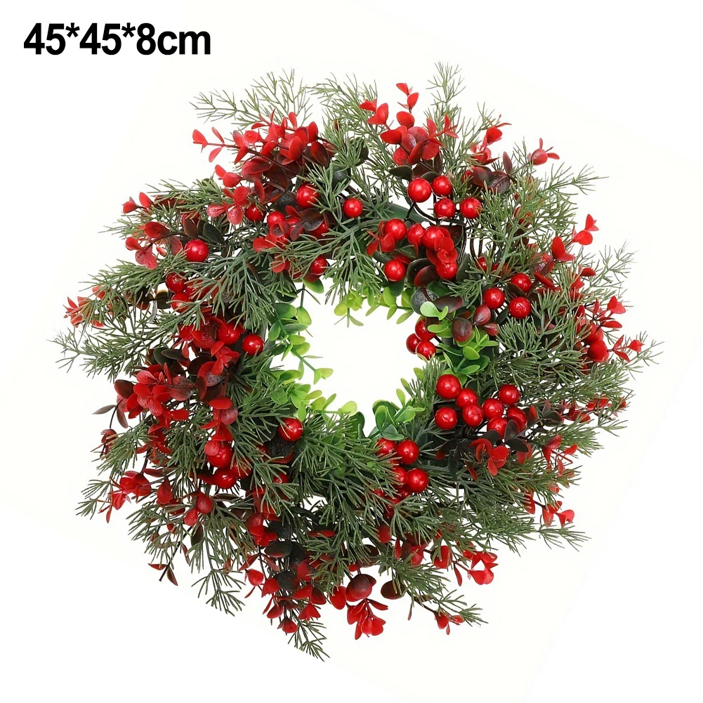 Искусственный венок 18*18*3 дюйма (45*45*8 см) искусственный Рождественский