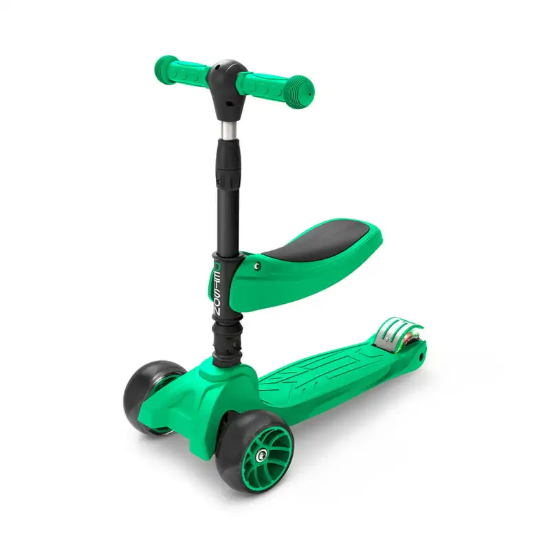 

Fantastic Red LED Light-up Kick Scooter with Unisex Seat Supports for Ages 3+: Perfect for Fun Outdoor Play and Amazing Adventur