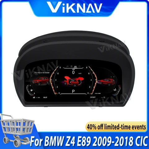 12,3 дюймовый Linux Автомобильная ЖК панель приборной панели виртуальный Спидометр в кабине для BMW Z4 E89 2009-2018 цифровой датчик кластерный инструмент