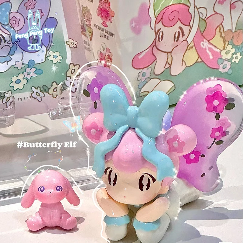 

AAMY Finding Unicorn Blind Box Picnic With Butterfly Series Mysterious Box Spring Manga Kawaii Mini PVC Figure Mystery Kid Gift