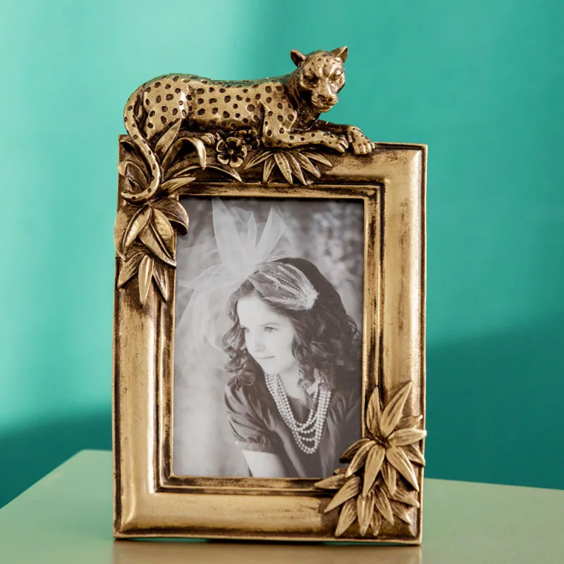 

Personalized Vintage Photo Frame Picture Art Display Bedroom Baby Frames Portraits Luxury Marcos Para Fotos Home Decoration