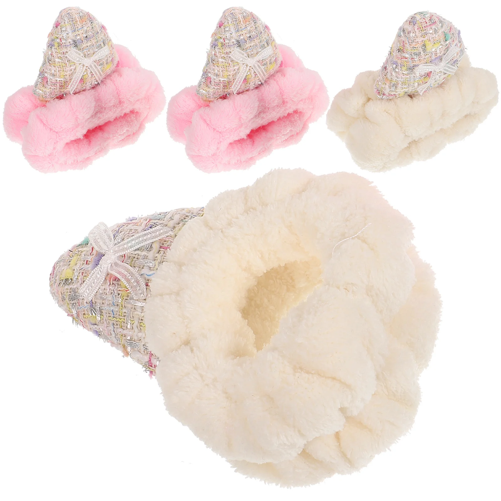 

2 Pairs Spa Wristbands Washing Face Wraps Wipe Sweat Womens Towels Fabric Scrunchies Girl Wrists