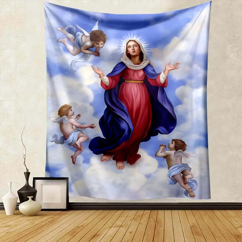 Кроватка матери христианской веры для спальни настенная квартира подвесная