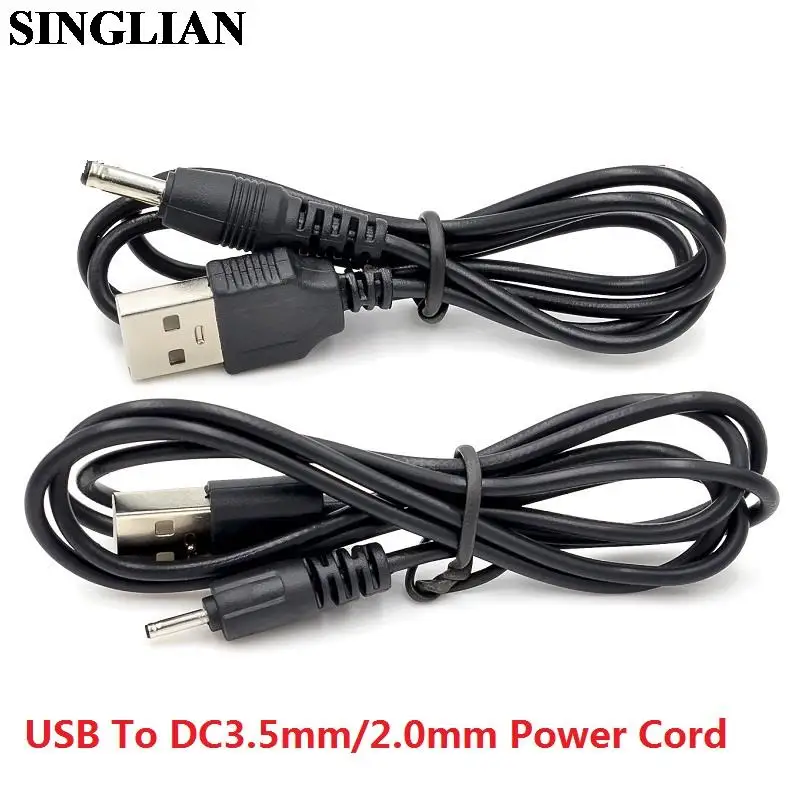 

1pcs USB To DC 3.5mm DC 2.0mm Power Cord 5V USB Power Cable Charger Cable Adapter Cable Data Cable DC3.5mm/2.0mm