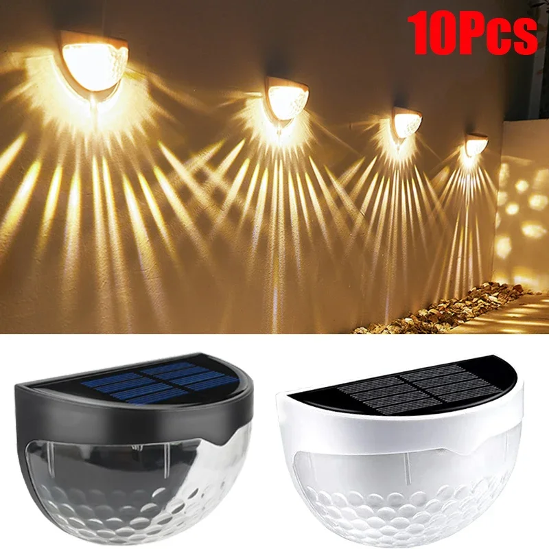 

10 шт./упаковка, водонепроницаемые светодиодные солнечные светильники