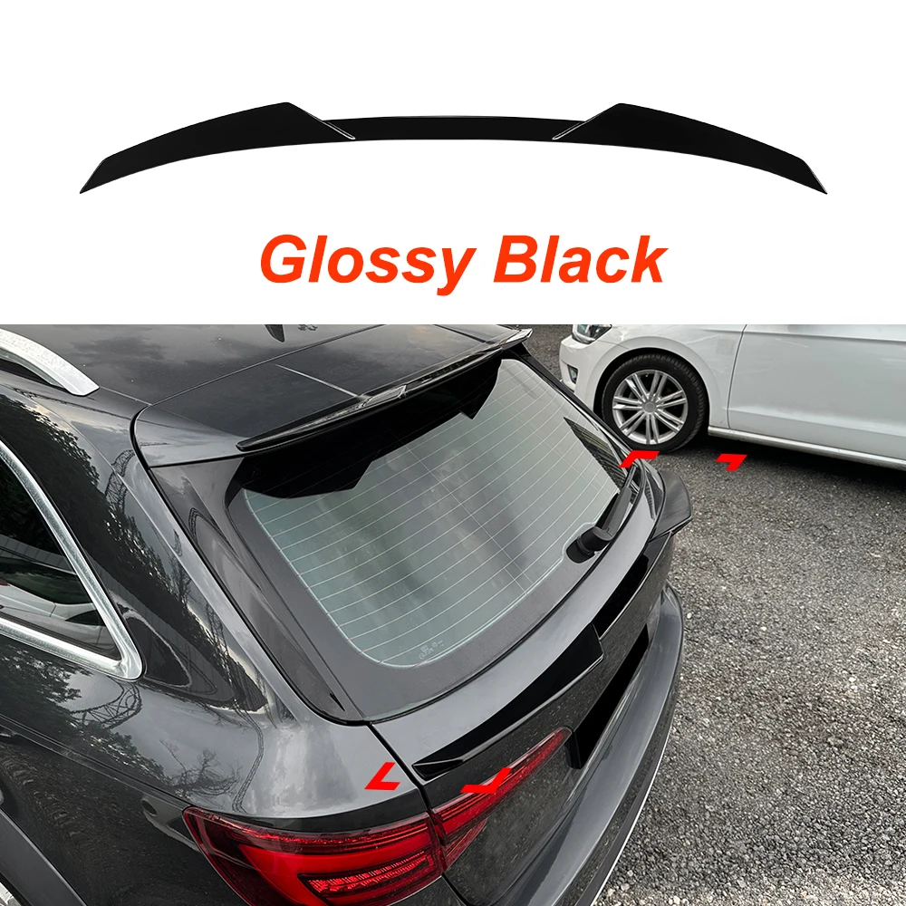 

Новый спойлер для Audi A4 B9 Avant Travel Edition 2017-2024, задний средний хвостовой спойлер с фиксированным крылом, глянцевый черный модификационный комплект кузова