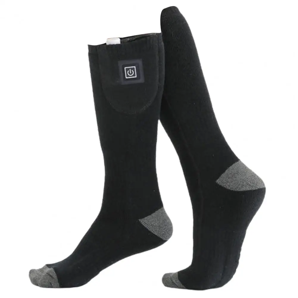 

Носки с подогревом, хлопковые носки с электрическим подогревом, с зарядкой от USB, сохраняют тепло, отличные зимние теплые носки с электрическим подогревом