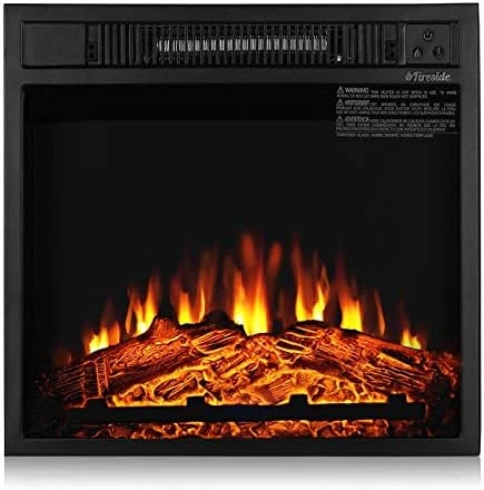 

FS23 Realistic Flames Fireplace, Remote Control, 3 Adjustable Brightness Flames