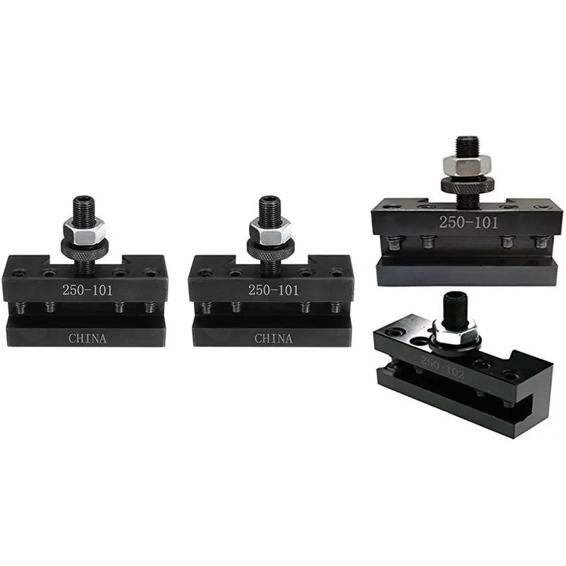

HOT-3 Pcs 250-101 250-102 Turning And Facing Holder Quick Change Tool Post And Tool Holder