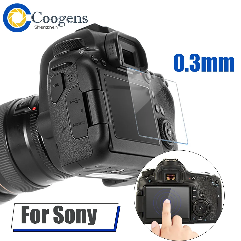 

9H LCD Camera Screen Protector Cover Tempered Glass Film for Sony A3000 A5000 A6000 A6300 A6400 NEX 3N 5N 6 7 A5100 A6500 DSLR