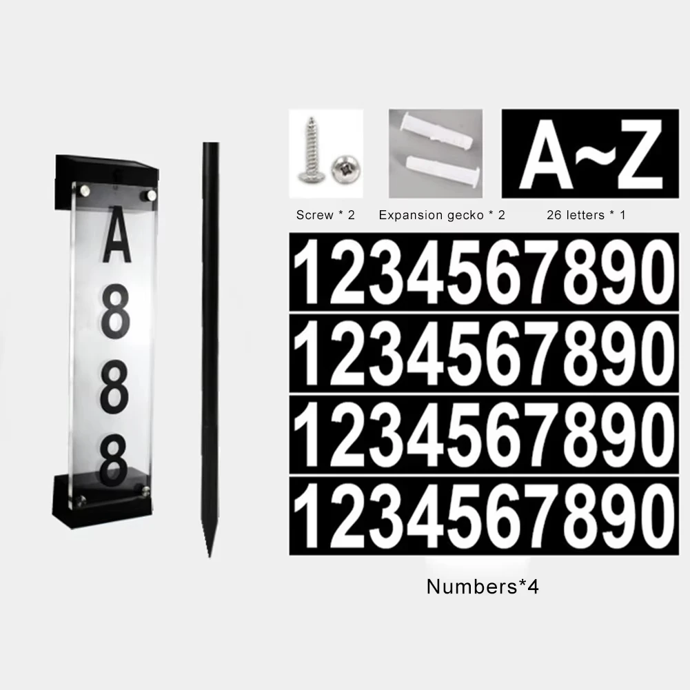 Солнечная светодиодная лампа уличный номер дома дверная табличка цифровые