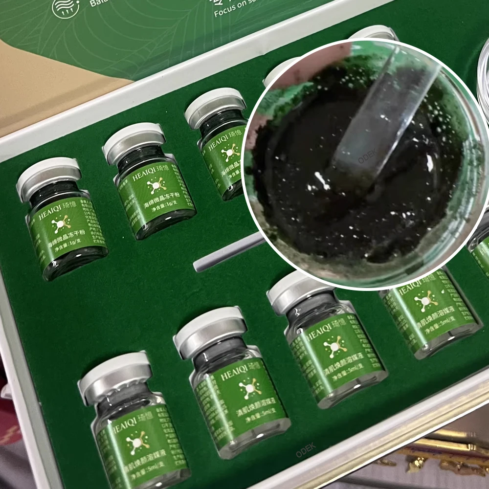 Фото Натуральная микрохрусталлизованная эссенция для ухода за кожей из зеленых водорослей, коллаген, очищение пор и лифтинг, лиофилизированная пудра №1