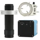 Видеомикроскоп SONY IMX290 Autofocus1080P HDMI, камера с зум-объективом 130X, 56 светодиодных кольцесветильник для ремонта печатных плат
