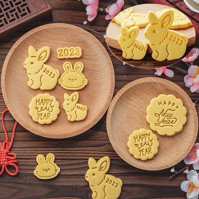 New Year's Rabbit Year Cookie Mold Easter Rabbit Mini 1