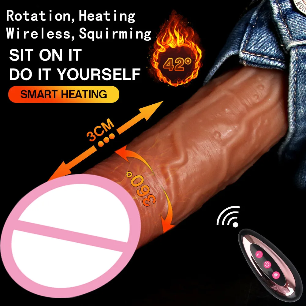 Беспроводной реалистичный фаллоимитатор с дистанционным управлением вибратор