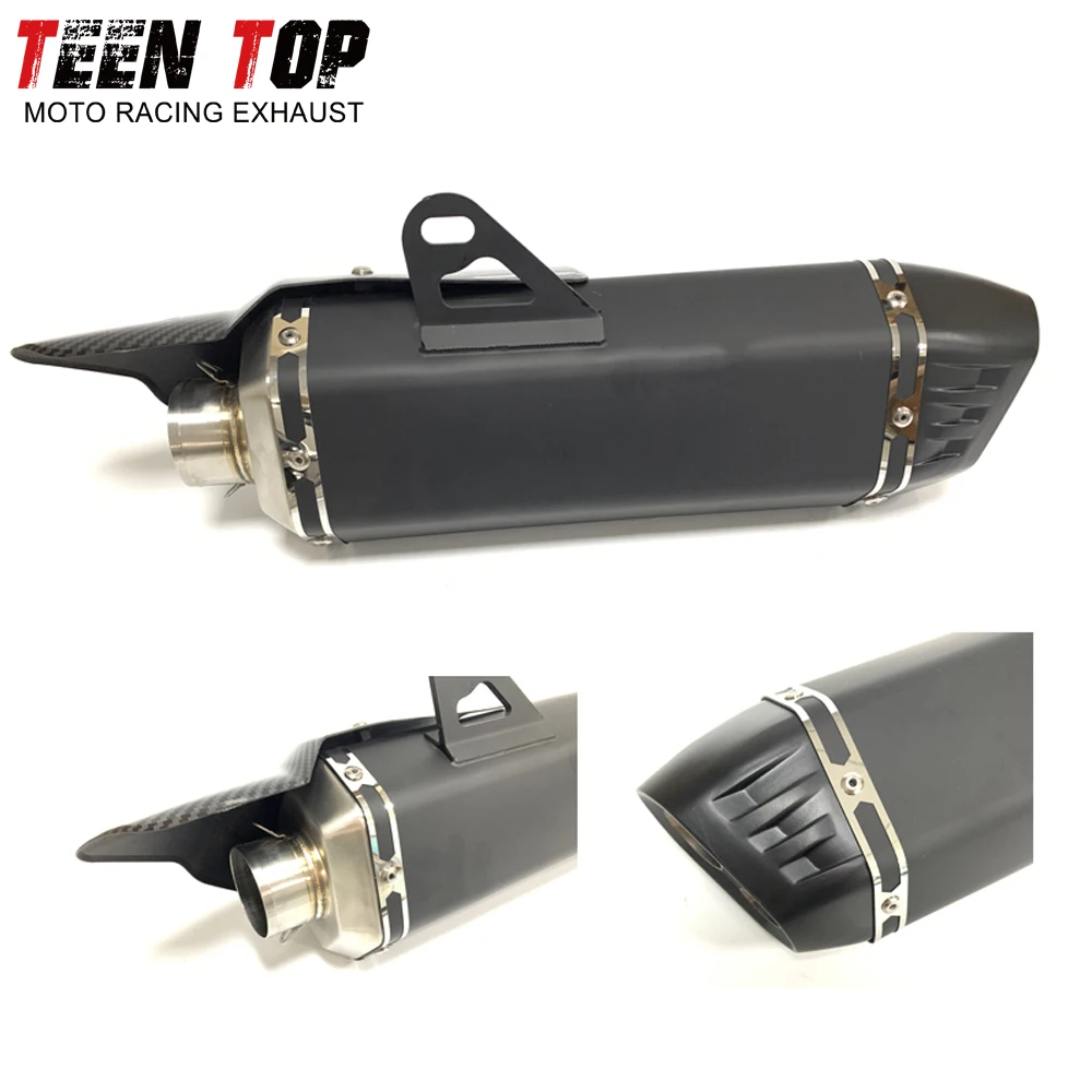 Универсальная выхлопная система мотоцикла 51 мм глушитель из нержавеющей стали