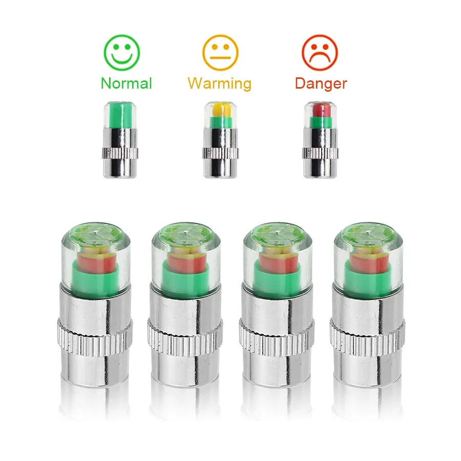

Pcs Car Tire Pressure Guage Monitoring Tire Detection Cap Auto Sensor Indicator Diagnostic Tools Alert Air Pressure tool