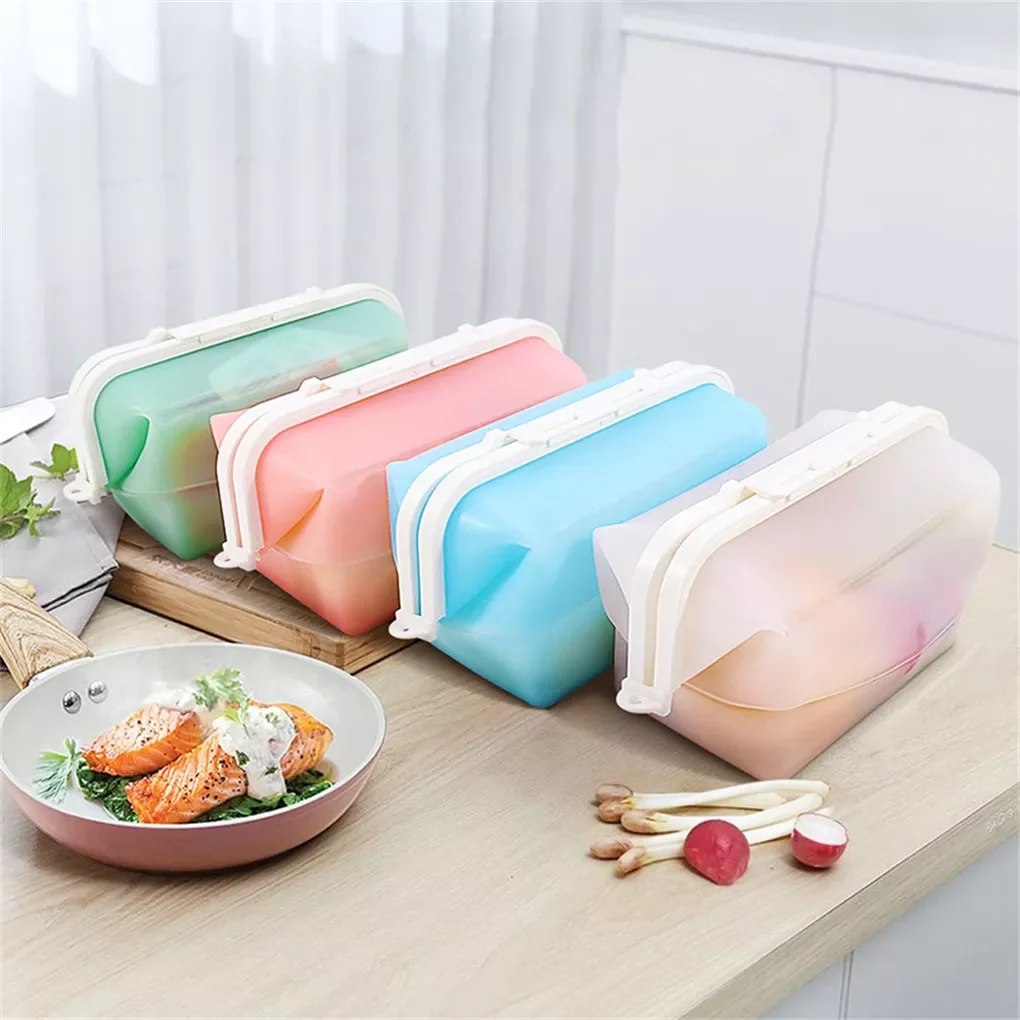 

Collapsible Vegetable Fruit Microwave Heating Lunch Holder Pouch Organizer