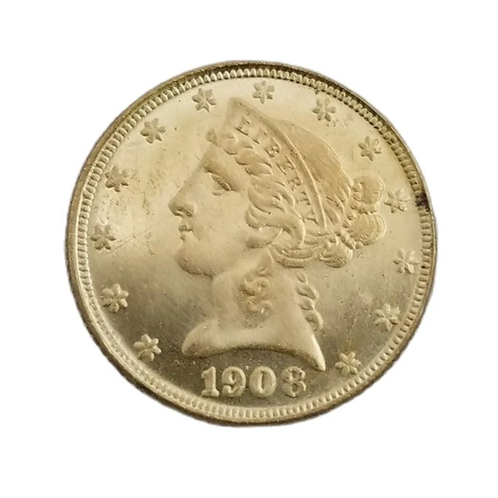 

Коллекция 1908, монета США, орел в Бог, мы доверяем, памятные монеты, сувениры, украшение для дома, поделки, украшения