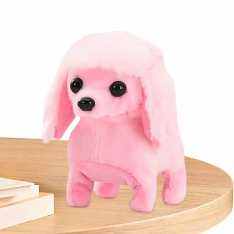 

Имитация собаки пудель плюшевые игрушки милые животные кукла Электрический щенок ходущий лай хвост ваггинг игрушка для рождественского подарка