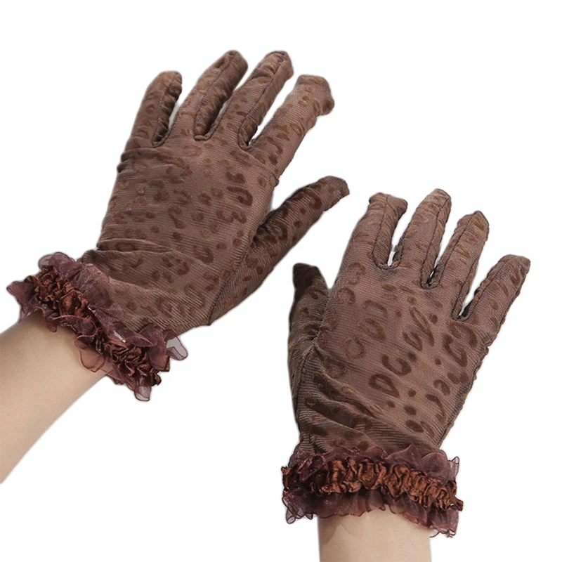 

23cmx8cm 1 Pair Ladies Lace Gloves Elegant Short Gloves Courtesy Summer Gloves for Wedding Dinner Parties DXAA