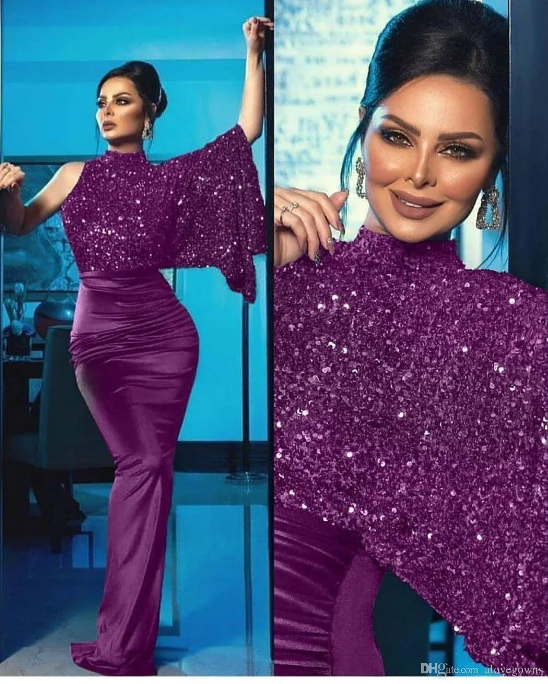 

2023Casual elegant comfortable slim dress, Women's New Solid Sequin Banquet Evening Dress Long Dress for Women