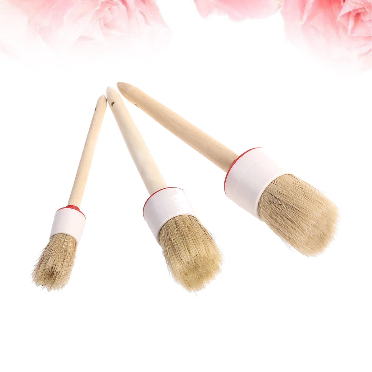 

Brushesstencil Painting Round Homewatercolor Oil Cabinets Decorbristle Chalked Furniture Wood Brush Wooden Crafts