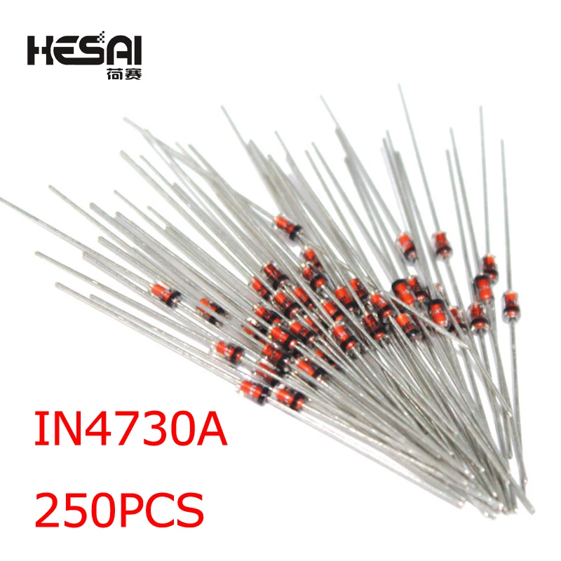 250 шт. 1N4730A IN4730A DO-41 1 Вт 3,9 в стабилитрон