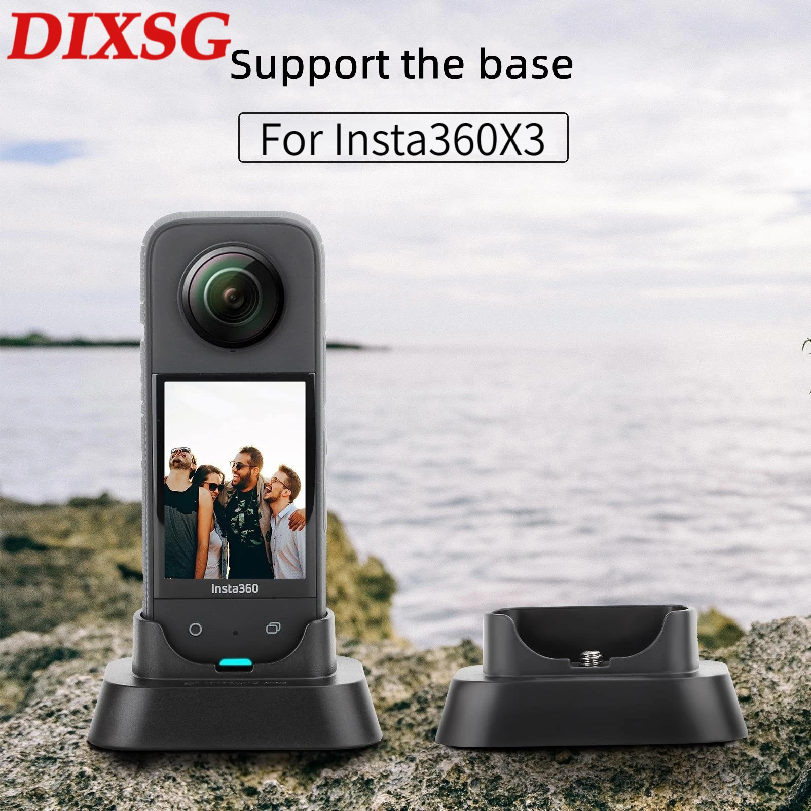 Film Panoramic Camera Desktop Support Upright For Insta360 X3 Base Accessories Beautiful Simplicity Can Be Fixed Installation