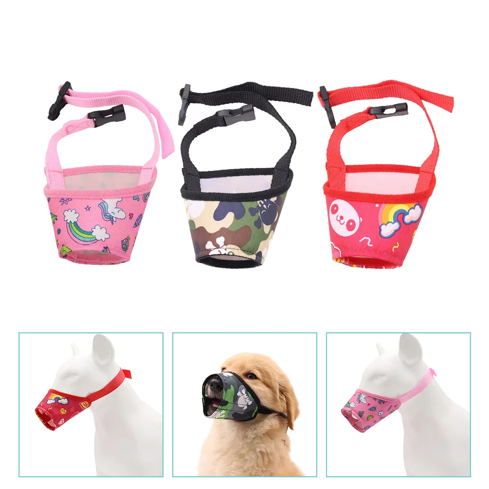 

Muzzle Dog Mouth Cat Cover Antibarking Grooming Supplies Guard Pet Basket Bark Muzzles Breathable Stopbitingmouthguard Bath