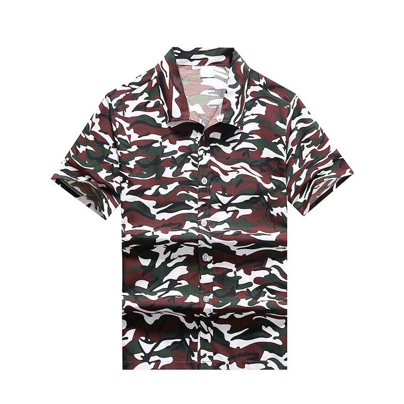 Luxury Summer Breathable Hawaiian Shirts Men Coconut Tree Print Short Sleeve Button Down Vacation Chemise Homme Plus Size S-4XL