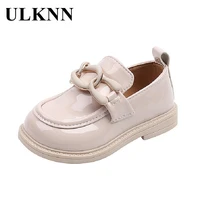ulknn infants flats girls fashion leather shoes 2022 spring new childrens casual single girls non slip all match princess shoes