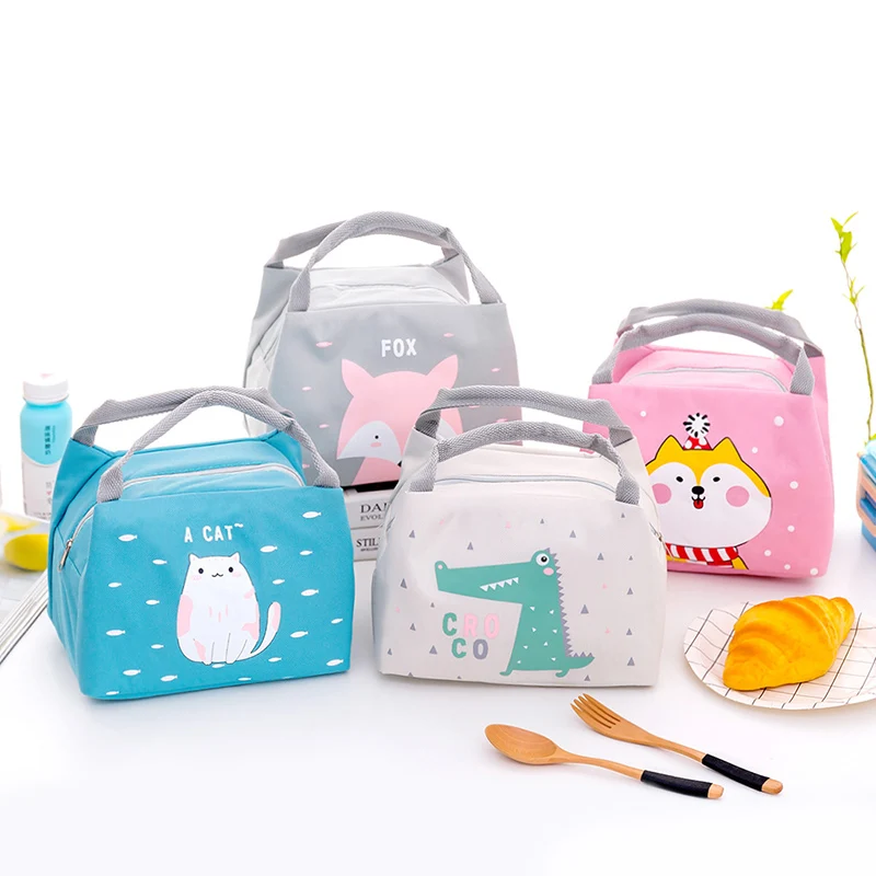 

Baby Food Insulation Bag Cartoon Milk Bottle Milk Warmer Portable Waterproof Thermal Oxford Lunch Bags Convenient Picnic Tote