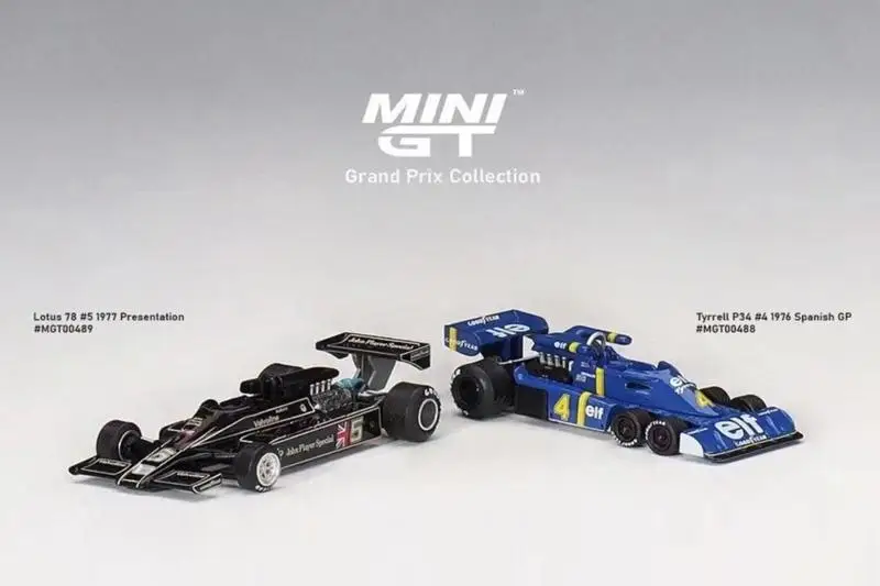 

MINI GT 1:64 Tyrrell P34 Lotus F1 Collection of die-cast alloy car decoration model toys