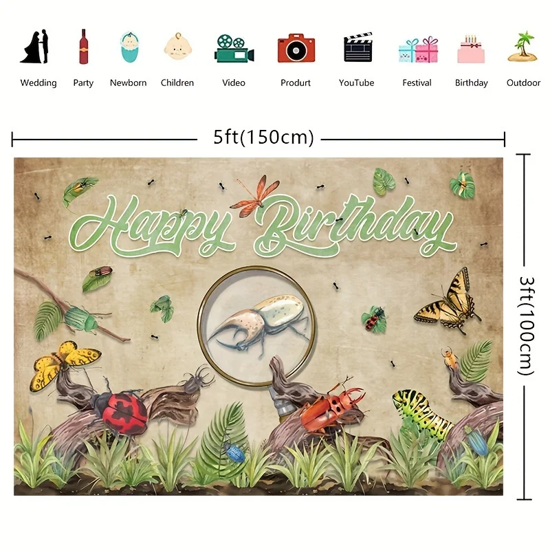 Реквизит для фотографий на день рождения баннер из полиэстера украшение дома