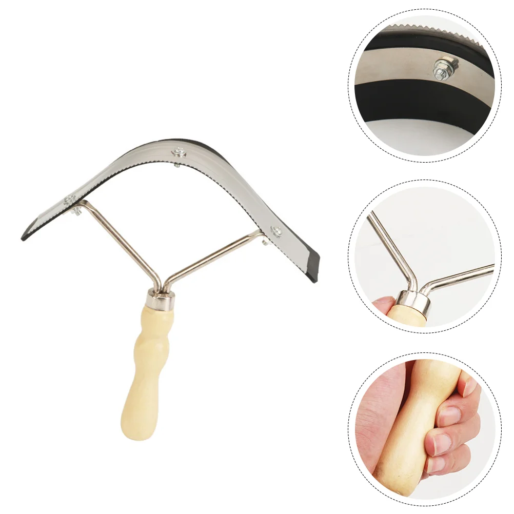 

Horse Hair Brush Wooden Handle Stainless Serrated Scraper Cattle Hairbrush Groom Supplies Cleaning Tools Grooming Steel