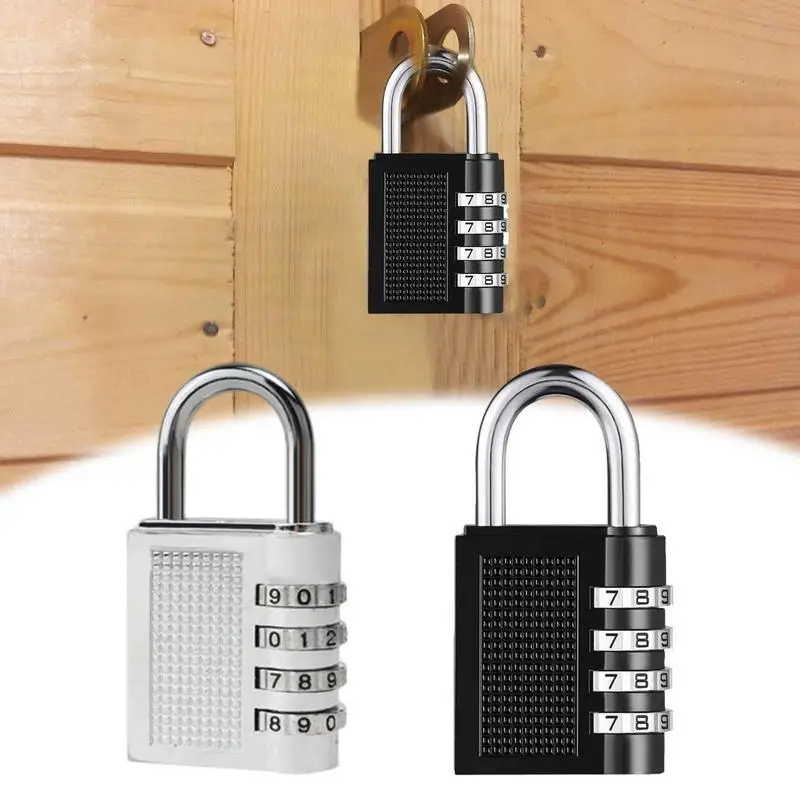 

Combination Padlock Outdoor 4 Digit Long Shackle Waterproof Password Padlock Pad Lock For School Locker Gym Locker Fence Gate