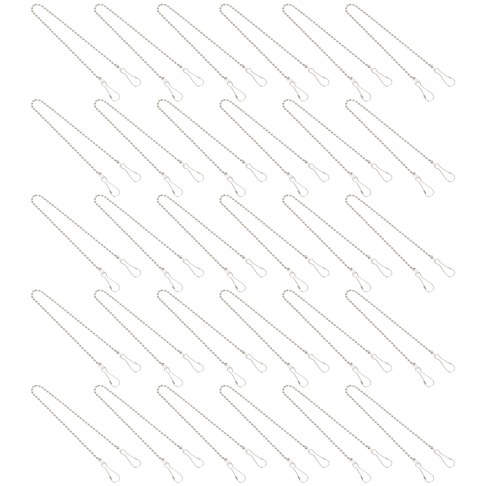 

50pcs Hanging Chain with Hooks Replacement Metal Chains for Poster Pole