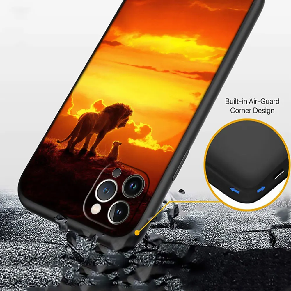 Мягкий силиконовый чехол RY72 Lion King для Xiaomi Mi Poco F1 F2 F3 M2 M3 M4 M5 C3 X2 X3 X4 GT NFC Pro