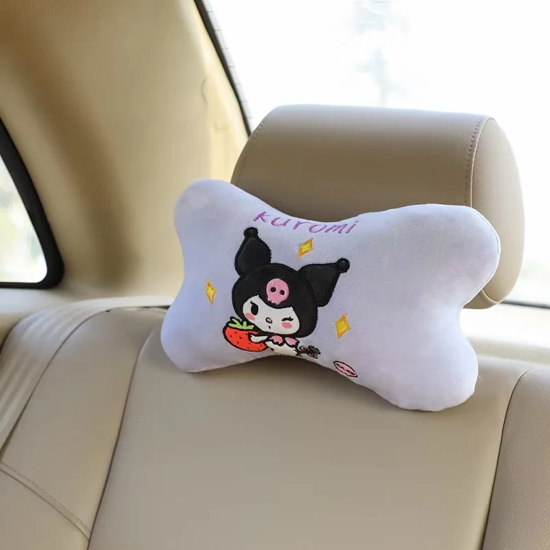 Sanrioes аниме Kuromi Melody Cinnamoroll почтовая Подушка на подголовник шеи автомобиля Поддержка головы автомобильного сиденья защита шеи автомобильные аксессуары