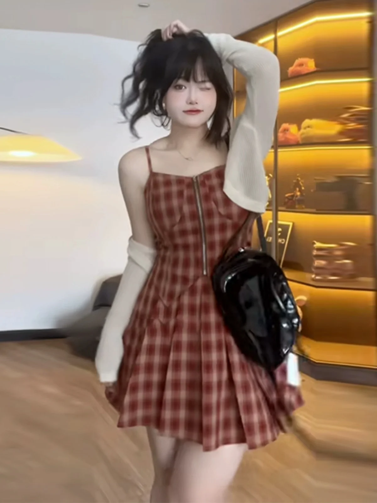 Плюс размер Утягивающая талию облегающая юбка на бретельках Комплекты весенних