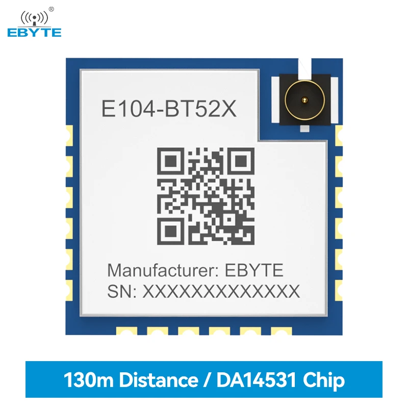 DA14531 модуль с Bluetooth на последовательный порт BLE5.0 EBYTE E104-BT52X с низким энергопотреблением IPEX 3th SMD беспроводной модуль малого размера