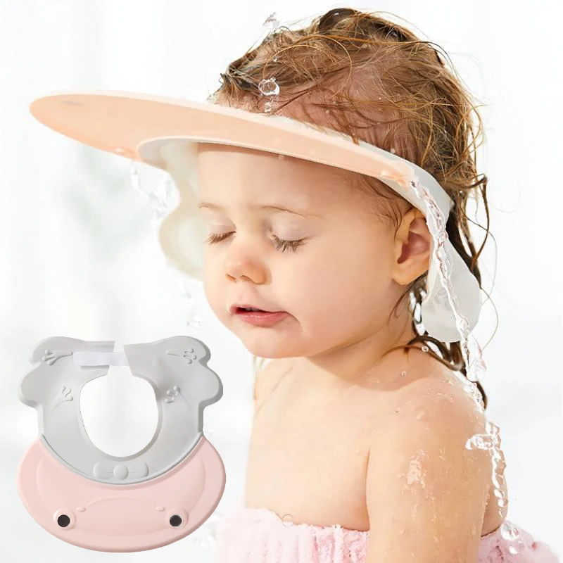 

Frog Shampoo CAP Child Ear Protection Baby Baby Shower Cap Baby Shampoo Shower Cap Silicone Adjustable Baby Bath Accessories