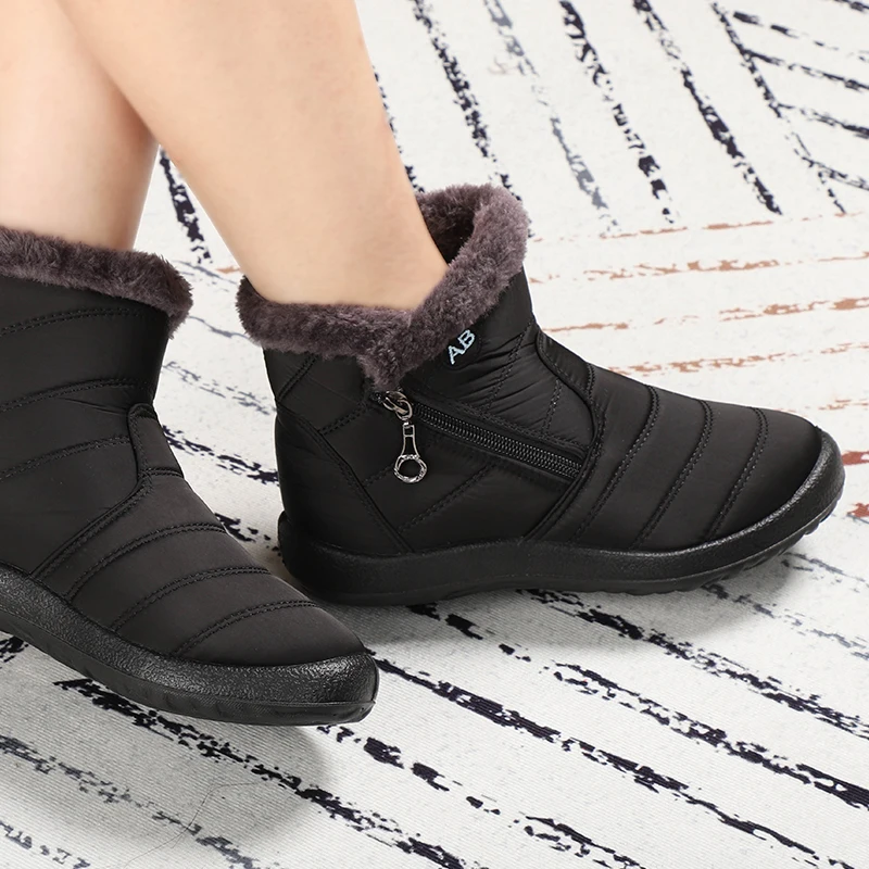 Women Boots 2022 Warm Winter Boots Fashion Waterproof Snow Boots for Winter Shoes Women Casual Lightweight Ankle Botas Mujer